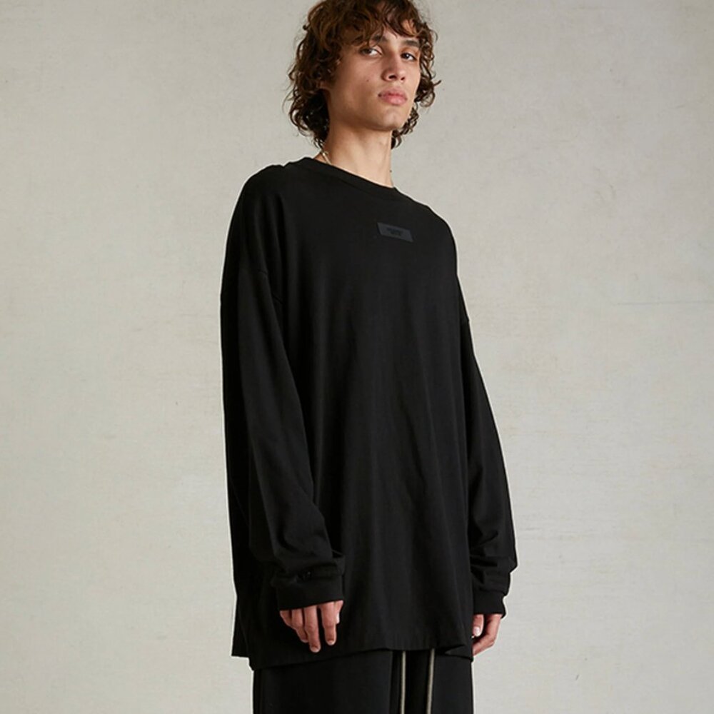 Fear of God Essentials Black Long Sleeve T-Shirt